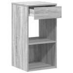 Casa si Gradina - Mobilier - Comode si corpuri - Noptiere - Noptiere cu sertar 2 buc Gri Sonoma 35x34x66,5 cm - Infinity.ro