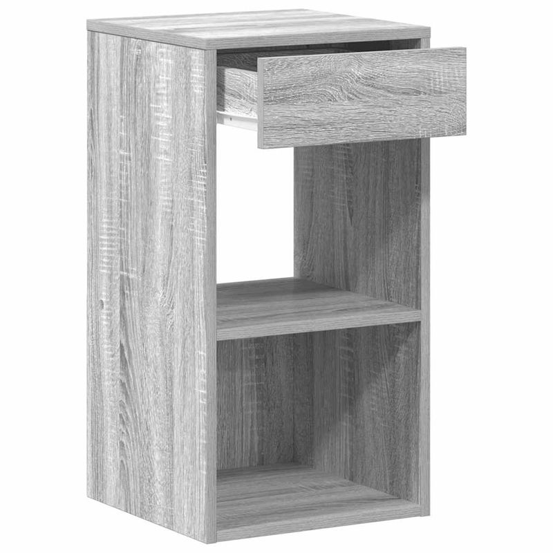 Casa si Gradina - Mobilier - Comode si corpuri - Noptiere - Noptiere cu sertar 2 buc Gri Sonoma 35x34x66,5 cm - Infinity.ro