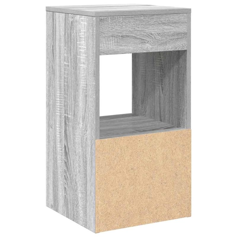 Casa si Gradina - Mobilier - Comode si corpuri - Noptiere - Noptiere cu sertar 2 buc Gri Sonoma 35x34x66,5 cm - Infinity.ro