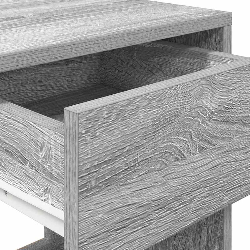 Casa si Gradina - Mobilier - Comode si corpuri - Noptiere - Noptiere cu sertar 2 buc Gri Sonoma 35x34x66,5 cm - Infinity.ro