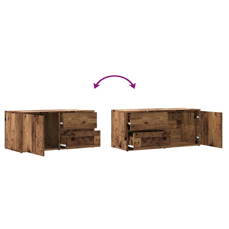 Casa si Gradina - Mobilier - Comode si corpuri - Comode - Dulap TV Lemn vechi 80x34x35,5 cm Lemn prelucrat - Infinity.ro