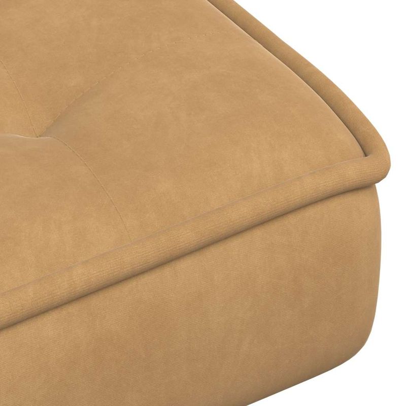 Casa si Gradina - Mobilier - Scaune si fotolii - Scaune - Scaun de relaxare cu taburet, maro, catifea - Infinity.ro
