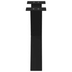 Casa si Gradina - Mobilier - Feronerie si accesorii mobila - Picioare masuta de cafea in forma de X 2 buc Negru Otel - Infinity.ro