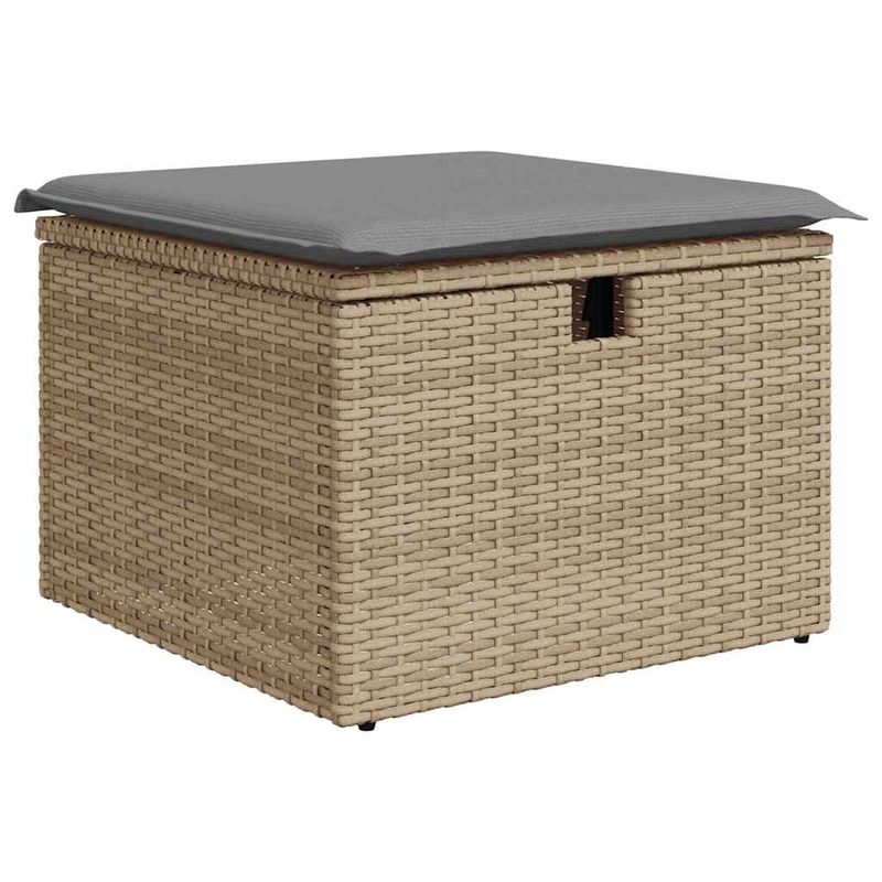 Casa si Gradina - Gradina si terasa - Mobilier exterior - Seturi mobila gradina - Set canapele de gradina, 4 piese, cu perne, bej, poliratan - Infinity.ro