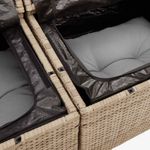 Casa si Gradina - Gradina si terasa - Mobilier exterior - Seturi mobila gradina - Set canapele de gradina, 4 piese, cu perne, bej, poliratan - Infinity.ro