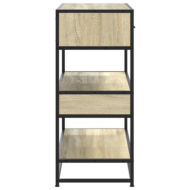 Casa si Gradina - Mobilier - Comode si corpuri - Console - Masuta consola, stejar sonoma, 90x35x80 cm, lemn prelucrat - Infinity.ro