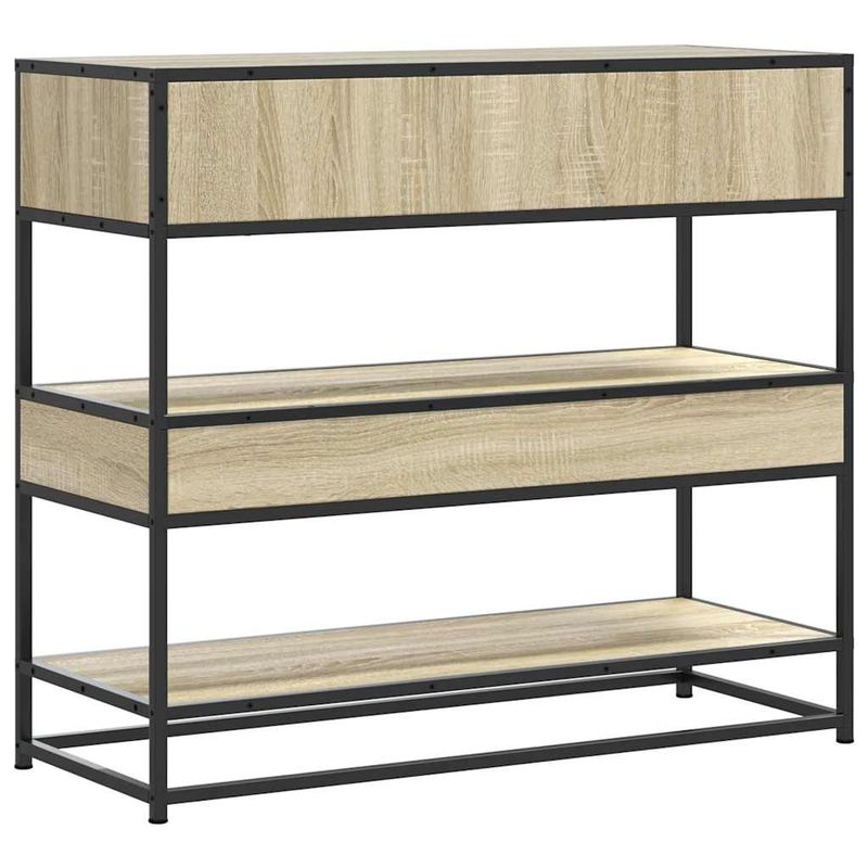 Casa si Gradina - Mobilier - Comode si corpuri - Console - Masuta consola, stejar sonoma, 90x35x80 cm, lemn prelucrat - Infinity.ro