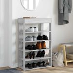 Casa si Gradina - Mobilier - Organizare si depozitare - Organizator incaltaminte - Pantofar, gri sonoma, 60x30x98 cm, lemn prelucrat - Infinity.ro