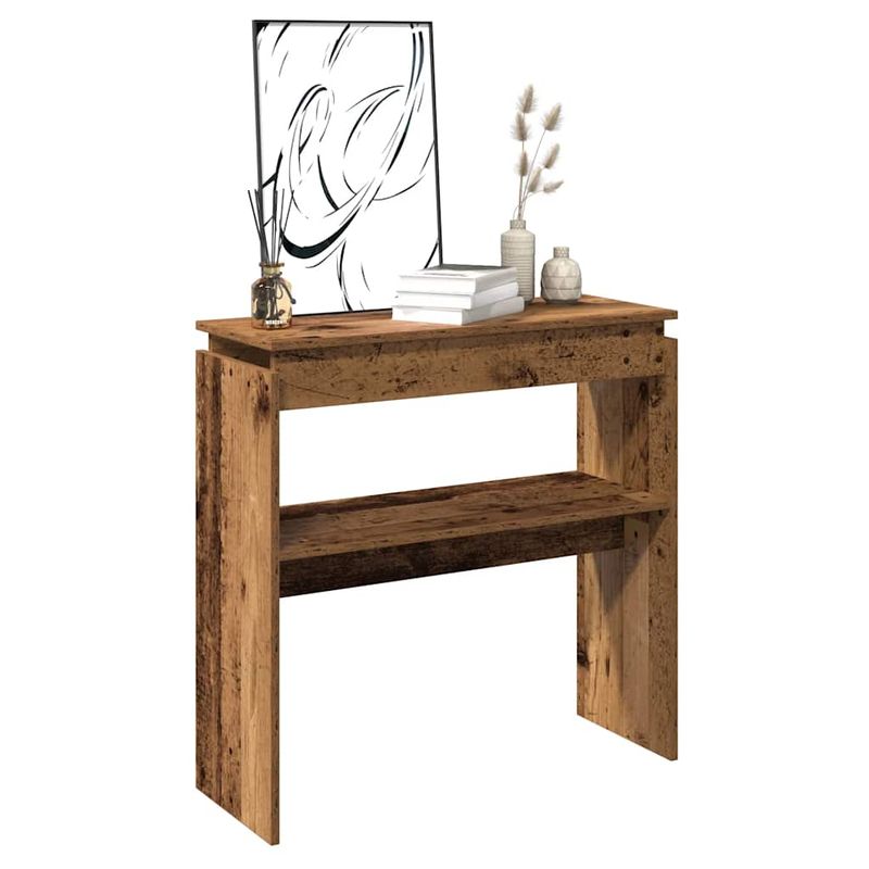 Casa si Gradina - Mobilier - Comode si corpuri - Console - Masa consola, lemn vechi, 80x30x102 cm, PAL - Infinity.ro