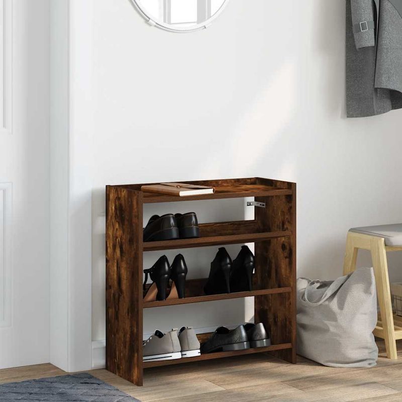 Casa si Gradina - Mobilier - Organizare si depozitare - Organizator incaltaminte - Pantofar, stejar fumuriu, 60x25x62 cm, lemn prelucrat - Infinity.ro