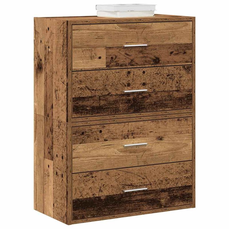 Casa si Gradina - Mobilier - Comode si corpuri - Comode - Dulapuri cu 2 sertare 2 buc Lemn vechi Lemn prelucrat - Infinity.ro
