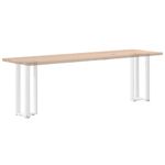 Casa si Gradina - Mobilier - Feronerie si accesorii mobila - Picioare masa consola in forma de T, 2 buc alb Otel, mărime 25x28x(72-73) cm - Infinity.ro
