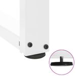 Casa si Gradina - Mobilier - Feronerie si accesorii mobila - Picioare masa consola in forma de T, 2 buc alb Otel, mărime 25x28x(72-73) cm - Infinity.ro