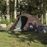 Sport si Outdoor - Camping - Corturi camping - Cort de camping tunel pentru 3 persoane, maro, impermeabil - Infinity.ro