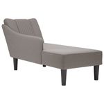Casa si Gradina - Mobilier - Scaune si fotolii - Fotolii - Sezlong cu cotiera dreapta din material taupe - Infinity.ro