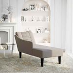 Casa si Gradina - Mobilier - Scaune si fotolii - Fotolii - Sezlong cu cotiera dreapta din material taupe - Infinity.ro