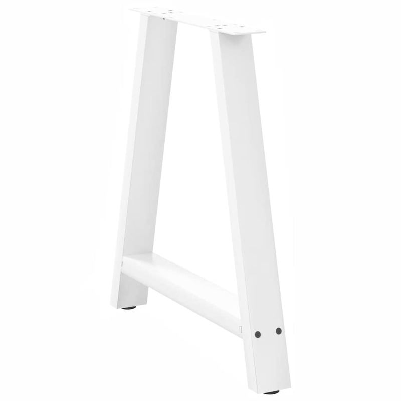 Casa si Gradina - Mobilier - Feronerie si accesorii mobila - Picioare masuta cafea in forma A 2 buc alb 70x(72-73) cm otel - Infinity.ro