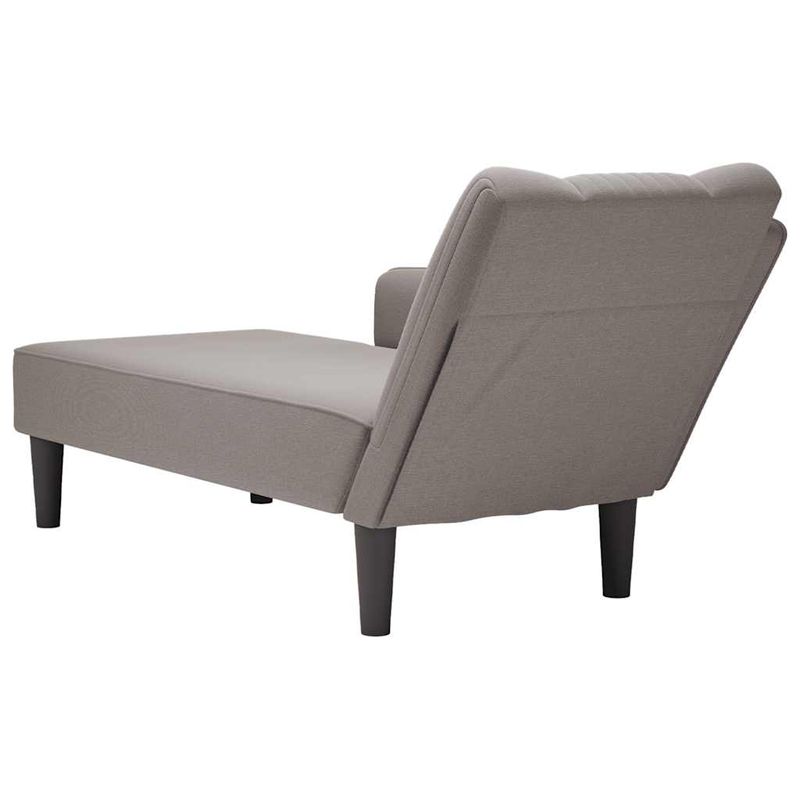 Casa si Gradina - Mobilier - Scaune si fotolii - Fotolii - Sezlong cu cotiera dreapta din material taupe - Infinity.ro