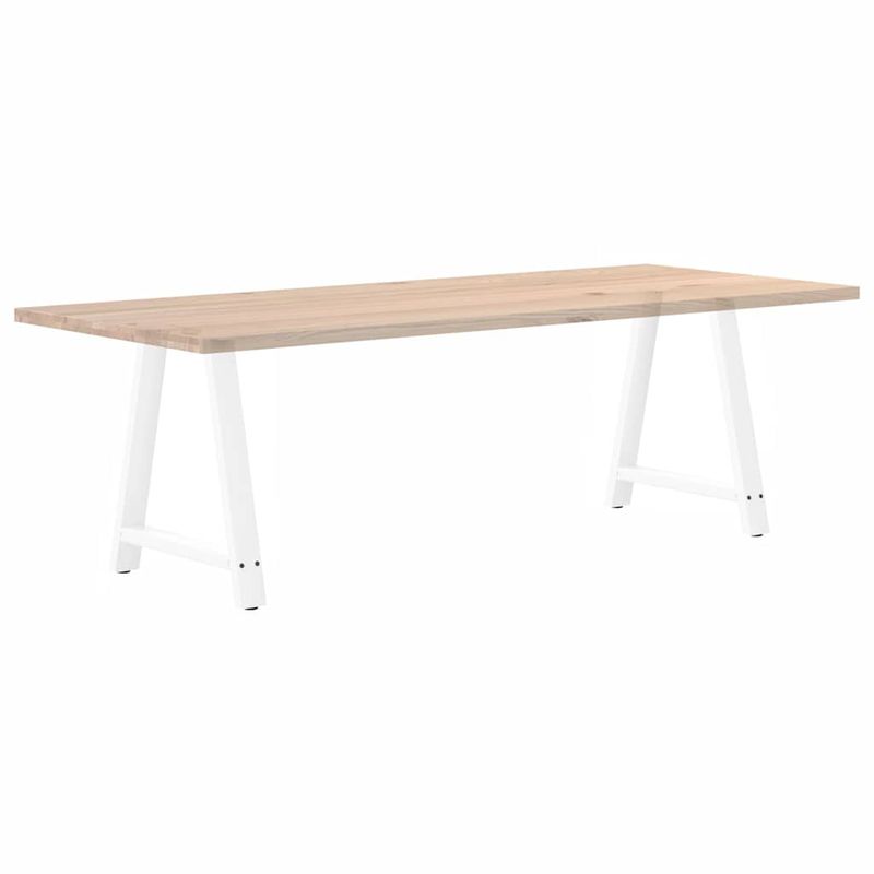 Casa si Gradina - Mobilier - Feronerie si accesorii mobila - Picioare masuta cafea in forma A 2 buc alb 70x(72-73) cm otel - Infinity.ro