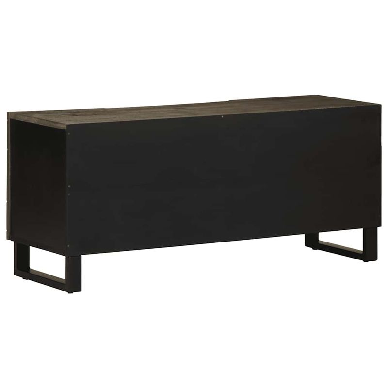 Casa si Gradina - Mobilier - Comode si corpuri - Comode - Comoda TV, negru, 105x33x46 cm, lemn masiv de mango - Infinity.ro