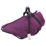 Petshop - Articole imbracaminte - Haine animale - Haina caini cu ham impermeabila reflectorizanta, violet, 3XL - Infinity.ro