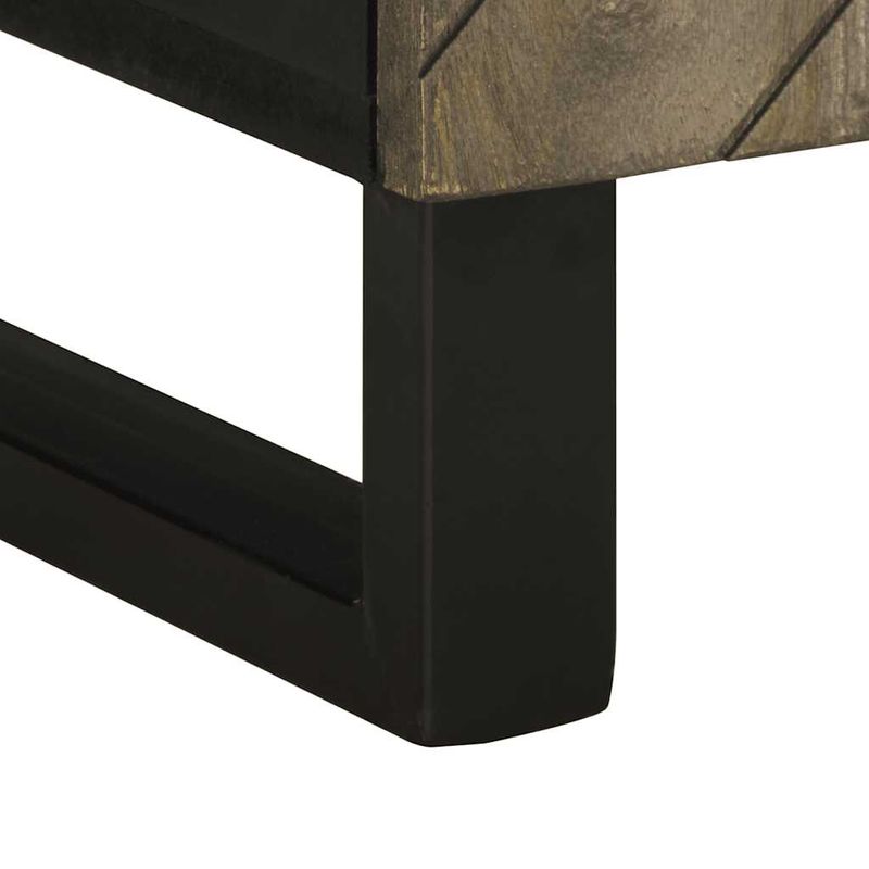 Casa si Gradina - Mobilier - Comode si corpuri - Comode - Comoda TV, negru, 105x33x46 cm, lemn masiv de mango - Infinity.ro