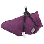 Petshop - Articole imbracaminte - Haine animale - Haina caini cu ham impermeabila reflectorizanta, violet, 3XL - Infinity.ro