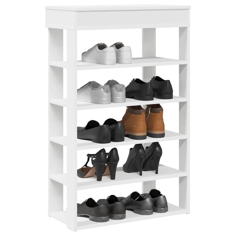 Casa si Gradina - Mobilier - Organizare si depozitare - Organizator incaltaminte - Pantofar, alb, 60x30x98 cm, lemn prelucrat - Infinity.ro