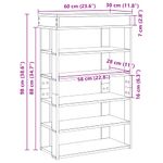 Casa si Gradina - Mobilier - Organizare si depozitare - Organizator incaltaminte - Pantofar, alb, 60x30x98 cm, lemn prelucrat - Infinity.ro