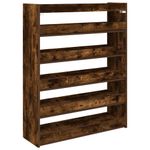 Casa si Gradina - Mobilier - Organizare si depozitare - Organizator incaltaminte - Pantofar, stejar fumuriu, 80x25x100 cm, lemn prelucrat - Infinity.ro