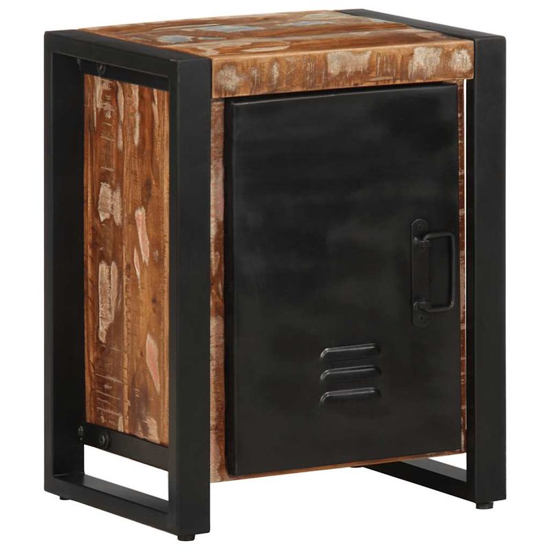 Casa si Gradina - Mobilier - Comode si corpuri - Noptiere - Noptiera multicolor 40x30x51 cm lemn masiv recuperat - Infinity.ro