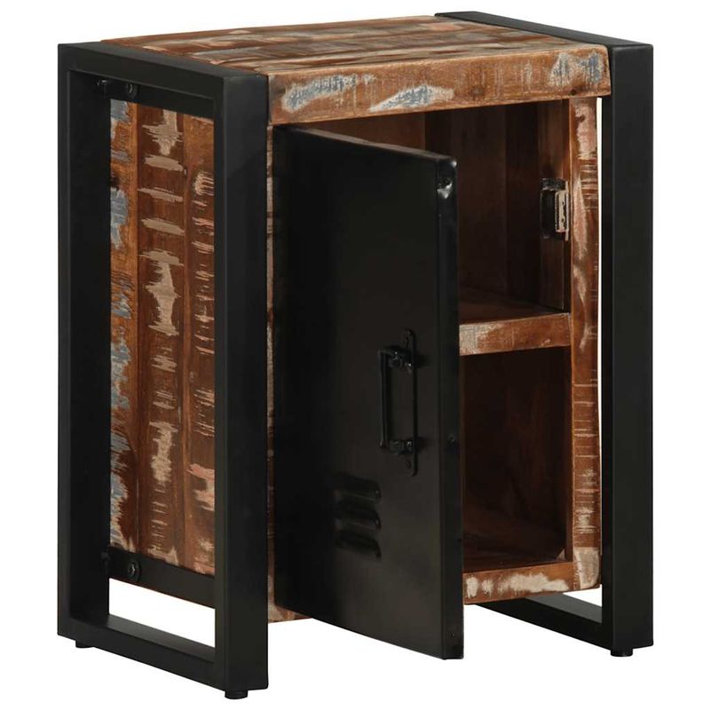 Casa si Gradina - Mobilier - Comode si corpuri - Noptiere - Noptiera multicolor 40x30x51 cm lemn masiv recuperat - Infinity.ro