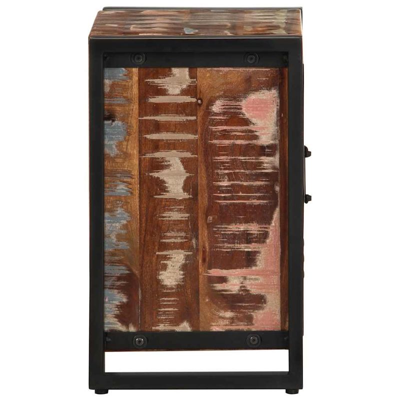 Casa si Gradina - Mobilier - Comode si corpuri - Noptiere - Noptiera multicolor 40x30x51 cm lemn masiv recuperat - Infinity.ro