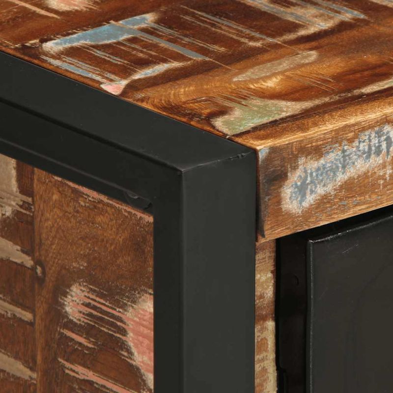 Casa si Gradina - Mobilier - Comode si corpuri - Noptiere - Noptiera multicolor 40x30x51 cm lemn masiv recuperat - Infinity.ro