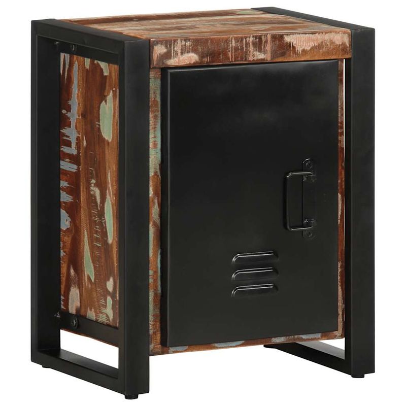 Casa si Gradina - Mobilier - Comode si corpuri - Noptiere - Noptiera multicolor 40x30x51 cm lemn masiv recuperat - Infinity.ro