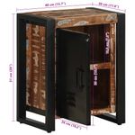 Casa si Gradina - Mobilier - Comode si corpuri - Noptiere - Noptiera multicolor 40x30x51 cm lemn masiv recuperat - Infinity.ro