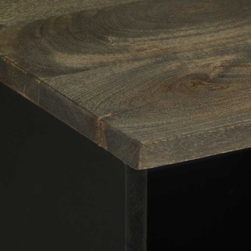 Casa si Gradina - Mobilier - Comode si corpuri - Comode - Comoda TV, negru, 100x33x46 cm, lemn masiv de mango - Infinity.ro