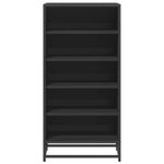 Casa si Gradina - Mobilier - Organizare si depozitare - Organizator incaltaminte - Suport pentru pantofi negru 48x38x97,5 cm Lemn prelucrat - Infinity.ro