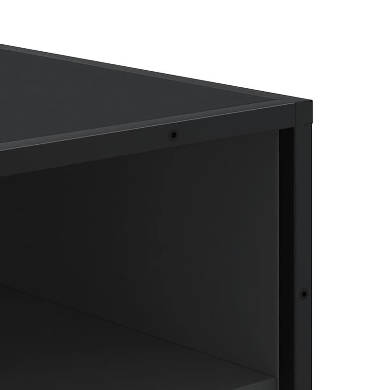 Casa si Gradina - Mobilier - Organizare si depozitare - Organizator incaltaminte - Suport pentru pantofi negru 48x38x97,5 cm Lemn prelucrat - Infinity.ro
