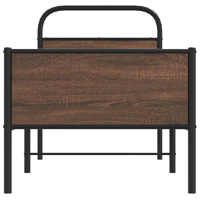 Casa si Gradina - Mobilier - Paturi si accesorii - Paturi - Cadru pat fara saltea, stejar maro 75x190 cm lemn prelucrat - Infinity.ro