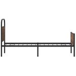 Casa si Gradina - Mobilier - Paturi si accesorii - Paturi - Cadru pat fara saltea, stejar maro 75x190 cm lemn prelucrat - Infinity.ro