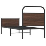 Casa si Gradina - Mobilier - Paturi si accesorii - Paturi - Cadru pat fara saltea, stejar maro 75x190 cm lemn prelucrat - Infinity.ro