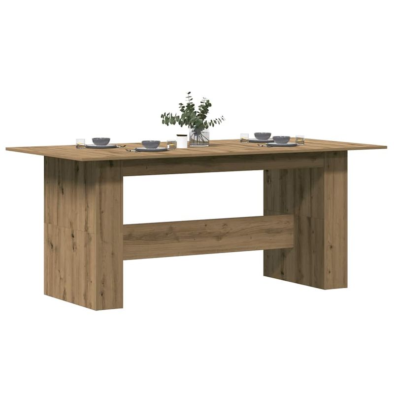Casa si Gradina - Mobilier - Mese si birouri - Mese bucatarie si dining - Masa de bucatarie, Stejar artizanal 180x90x76 cm lemn prelucrat - Infinity.ro