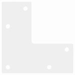 Casa si Gradina - Mobilier - Feronerie si accesorii mobila - Picioare masuta de cafea forma conica 4 buc alb 30-31 cm otel - Infinity.ro