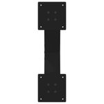 Casa si Gradina - Mobilier - Feronerie si accesorii mobila - Picioare masuta cafea in forma X 2 buc Negru 60x(30-31) cm Otel - Infinity.ro