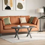 Casa si Gradina - Mobilier - Feronerie si accesorii mobila - Picioare pentru masuta cafea in forma de X, 2 buc Antracit Otel, mărime 60x(42-43) cm (40 mm) - Infinity.ro