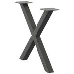 Casa si Gradina - Mobilier - Feronerie si accesorii mobila - Picioare pentru masuta cafea in forma de X, 2 buc Antracit Otel, mărime 60x(42-43) cm (40 mm) - Infinity.ro
