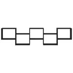 Casa si Gradina - Mobilier - Biblioteci si rafturi - Rafturi - Raft cubic de perete cu 5 compartimente negru lemn prelucrat - Infinity.ro