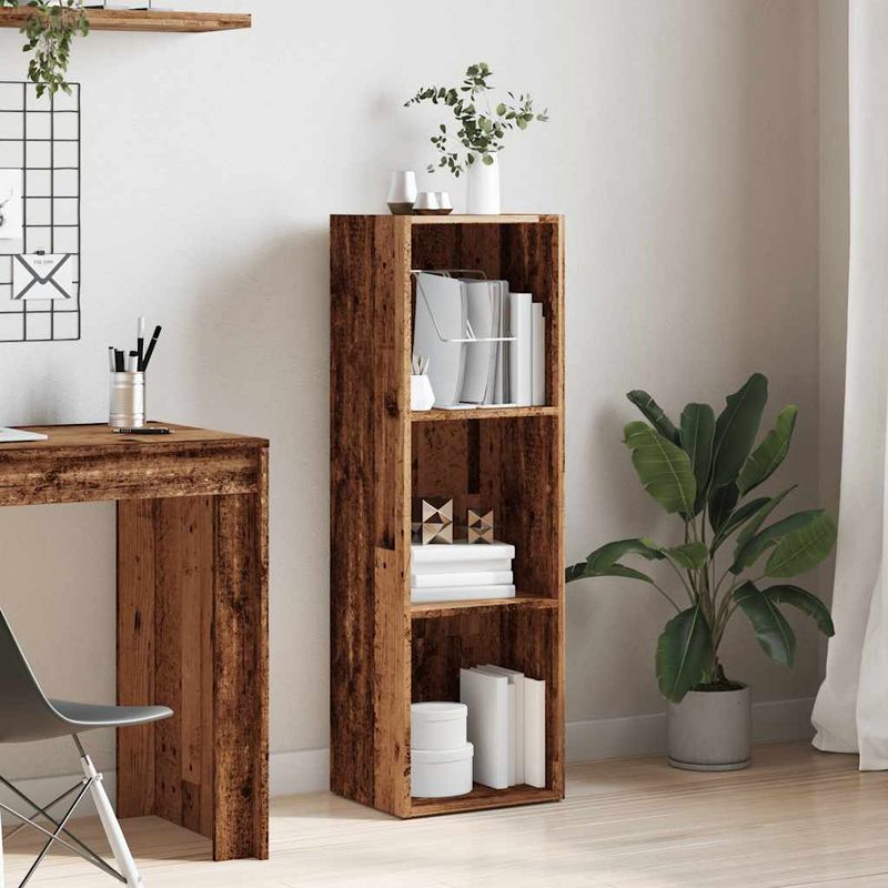 Casa si Gradina - Mobilier - Biblioteci si rafturi - Biblioteci - Dulap cu carti din lemn vechi 36x30x114 cm din lemn prelucrat - Infinity.ro