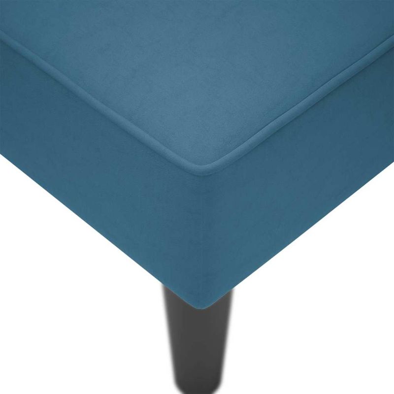 Casa si Gradina - Mobilier - Scaune si fotolii - Fotolii - Sezlong cu cotiera dreapta catifea albastra - Infinity.ro